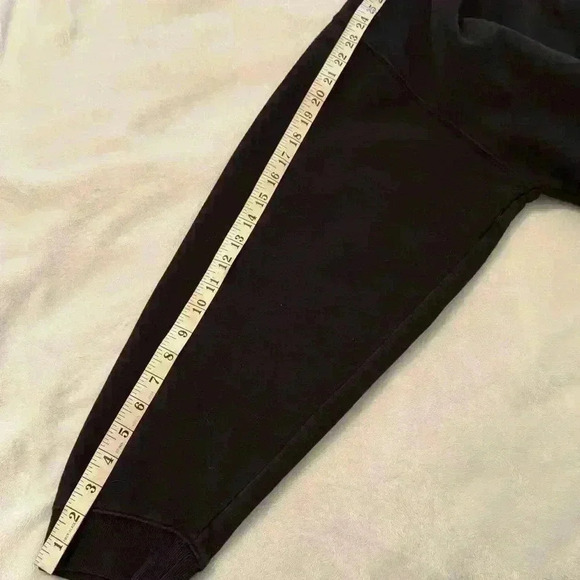 Chaps Ralph Lauren Quarter Zip Sweatshirt Black Large Vintage Y2K Preppy Classic - Picture 12 of 13